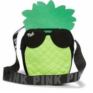 VICTORIA’S SECRET PINK COOLER BAG PINEAPPLE YELLOW GREEN BLACK VS
